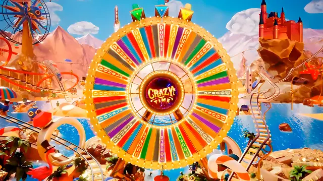ক্রেজি টাইম wheel: Evolution Gaming live game show